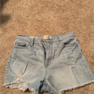 Light Wash Jean Shorts